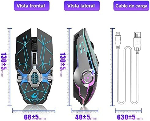 Juego universal de teclado/ratón/alfombrilla de ratón para juegos Popular  retroiluminación LED RGB con cable 2400 DPI Kit 3 en 1 para electrónica  Hugtrwg Para estrenar