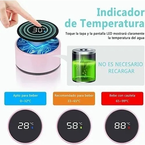 Vaso Térmico de Acero Inoxidable, Taza Termica Frio y Caliente